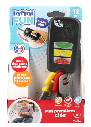 Infini Fun - Meine ersten Schlüssel – Nachahmungsspielzeug – elektronisches Lernspielzeug – für Babys und Kinder ab 12 Monaten