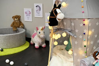 Knorrtoys 40102 - Steckenpferd "Blacky", Schwarz, 45 cm