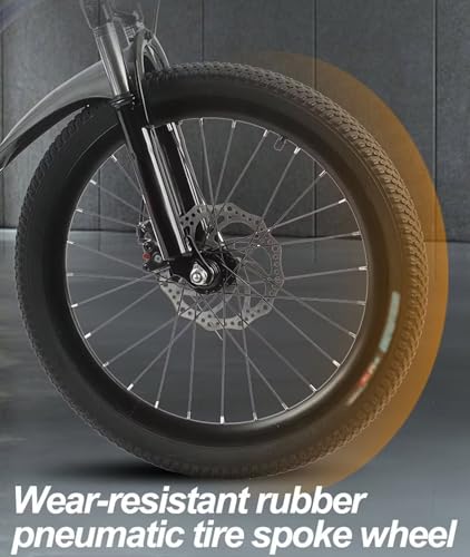 LSQXSS Mountainbike für Jugendliche, Singlespeed-Fahrrad mit stoßgedämpfter Vordergabel, Doppelscheibenbremsen, Stadtrad, höhenverstellbarer Sattel, Komfortables Cruiser-Bike