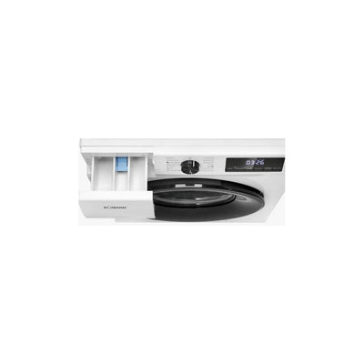 Bomann® Waschmaschine 8kg | max. 1400 U/min | 10 Jahre Motor-Garantie | robuster, leiser & langlebiger Invertermotor | 15 Waschprogramme | LED-Display | Washing Machine mit Dampffunktion | WA 7185
