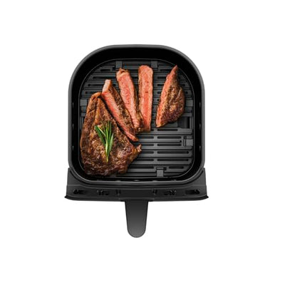 WMF Multi Taste Heißluftfritteuse, Airfryer, 1550 W, 4,6l für 2-4 Personen, gesundes Frittieren, Dörren, Grillen, Heissluftfriteuse mit 8 Programmen, 4,6 LIter Air Fryer, schwarz