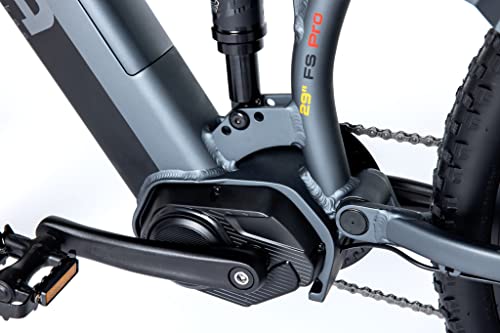 moma bikes Unisex-Adult EMTB 29" PRO Full SUSP. M-L Central Motor, Grey/Black