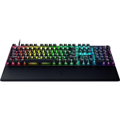Razer Huntsman V3 Pro - Analoges optisches E-Sport-Keyboard Snap Tap & Rapid Trigger (Schnellfeuer-Modus, Multifunktionaler Drehregler, Doubleshot-PBT-Tastenkappen) DE-Layout | Schwarz