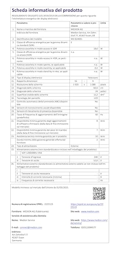 MEDION 59,9 cm (24 Zoll) Full HD Fernseher (integrierter DVD-Player, perfekt für Camping Wohnmobil LKW Garten, 12V KFZ Car-Adapter, Triple Tuner Receiver, HDMI, USB, MD 824001)