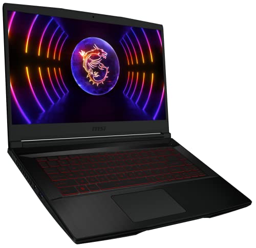MSI Thin GF63 12VF-298, 39,6 cm (15,6 Zoll) FHD, 144 Hz, Intel Core i7-12650H, 16 GB DDR4-3200, 512 GB SSD RTX 4060 Laptop GPU, Windows 11 Home, Schnelles PCIe SSD-Systemlaufwerk, QWERTZ Tastatur