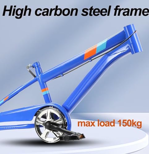 LSQXSS Mountainbike für Jugendliche, Singlespeed-Fahrrad mit stoßgedämpfter Vordergabel, Doppelscheibenbremsen, Stadtrad, höhenverstellbarer Sattel, Komfortables Cruiser-Bike