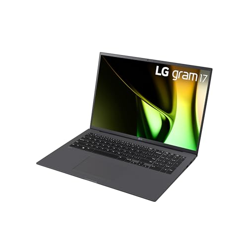 LG 2024 gram 17 Zoll Notebook - 1350g Intel Core Ultra7 Laptop (16GB RAM, 1TB Dual SSD, 21,5h Akkulaufzeit, IPS Panel Anti-Glare Display, Win 11 Home) - Grau