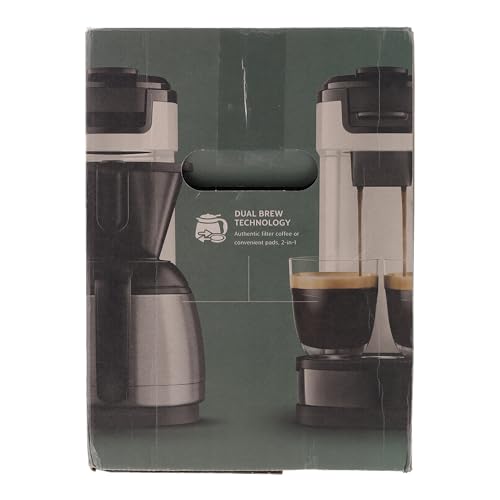Philips Senseo Switch Pad- und Filterkaffeemaschine, 2-in-1-Brühtechnologie, 1-Liter-Wasserbehälter, 7 Tassen in einem Durchgang, Weiß (HD6592/04)