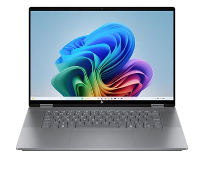 HP OmniBook X Flip 2in1 Next Gen AI Laptop | AMD Ryzen AI 5 340 (6C) | dedizierte NPU für KI | 50 NPU Tops | Copilot+ PC | 16" WUXGA 1920x1200 Touchscreen | 16GB | 512GB SSD | Win11 | QWERTZ | Silber