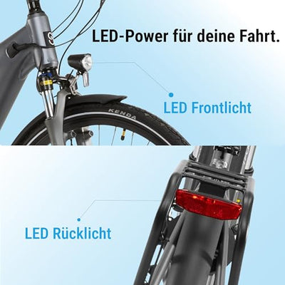 AsVIVA E-Bike B14 Stadtfalter 28 Zoll Citybike - Hollandrad für Damen & Herren | Elektrofahrrad Pedelec 25km/h | Tiefeinsteiger | 250W Motor - 36V 17.5 Ah mit bis zu 150 km Reichweite
