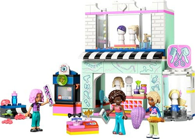 LEGO Friends Friseursalon, BAU- und Spielset für kreative Rollenspiele, Bauspielzeug, Geschenk für Mädchen ab 7 Jahren, 3 Minifiguren der Charaktere für Rollenspiele 42662