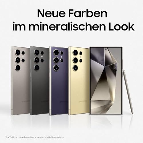 Samsung Galaxy S24 Ultra AI Smartphone, Android-Handy ohne Vertrag, 12GB RAM/512GB Speicher, 200-MP-Kamera, S Pen, Lange Akkulaufzeit, Titanium Violet, 3 Jahre Herstellergarantie