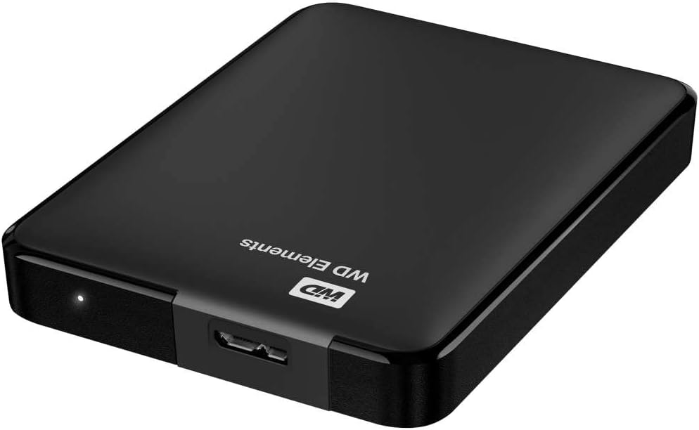 WD Elements Portable externe Festplatte 2 TB (mobiler Speicher, USB 3.0-Schnittstelle, Plug-and-Play, für Windows formatiert) Schwarz