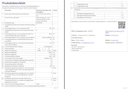 Wir stellen vor: Die Amazon Fire TV Omni-Mini-LED-Serie, QLED-Smart-TV mit 55 Zoll (139 cm), 4K UHD, Dolby Vision IQ, Ambient-TV, 144-Hz-Spielmodus, Local Dimming und Sprachsteuerung mit Alexa