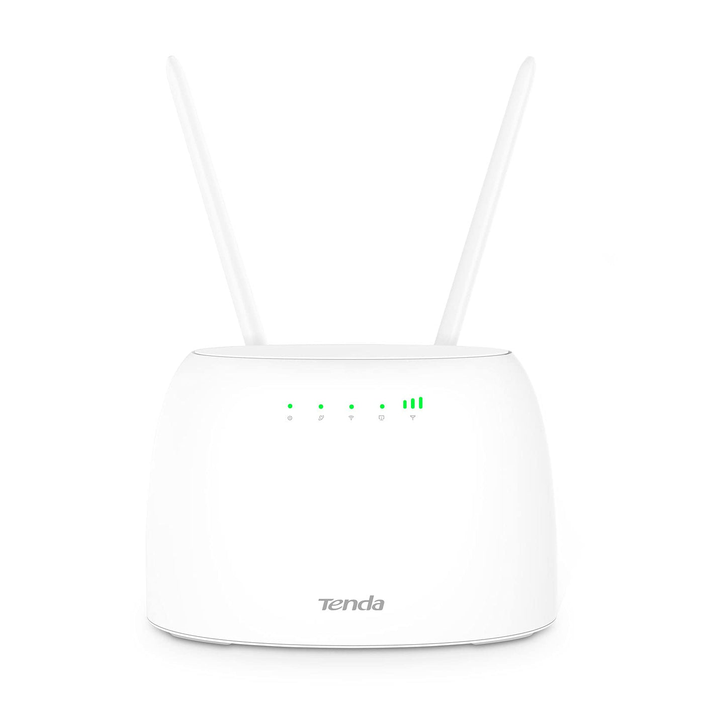 Tenda 4G07 4G LTE WLAN Router für SIM-Karten (CAT4, AC1200 Dualband 2,4GHz: 300Mbit/s + 5GHz: 867Mbit/s, 150 Mbit/s im Download) Plug & Play, LAN/WAN-Port, 2 Abnehmbare Antennen, MU-MIMO, Weiß