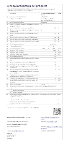 MEDION 100,3 cm (40 Zoll) Full HD Fernseher (Smart-TV, HDR, VIDAA Store, Netflix, Prime Video, Disney+, DAZN, Paramount+, HbbTV, PVR, Bluetooth, MD 840101)