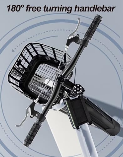 LSQXSS Mountainbike für Jugendliche, Fahrrad mit Einer Geschwindigkeit, Vorder- und Hinterradbremsen, Stadtrad, höhenverstellbarer Sattel, Komfortables Cruiser-Bike mit Gepäckträger hinten