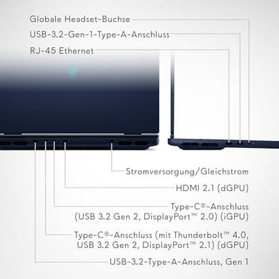 Alienware 16x Aurora Gaming Laptop AC16251 16" WQXGA 240Hz G-Sync Display, Intel Core Ultra 9 275HX Series 2, Nvidia Geforce RTX 5070, 32GB RAM, 1TB SSD, Windows 11 Home, AlienFX RGB QWERTZ Tastatur