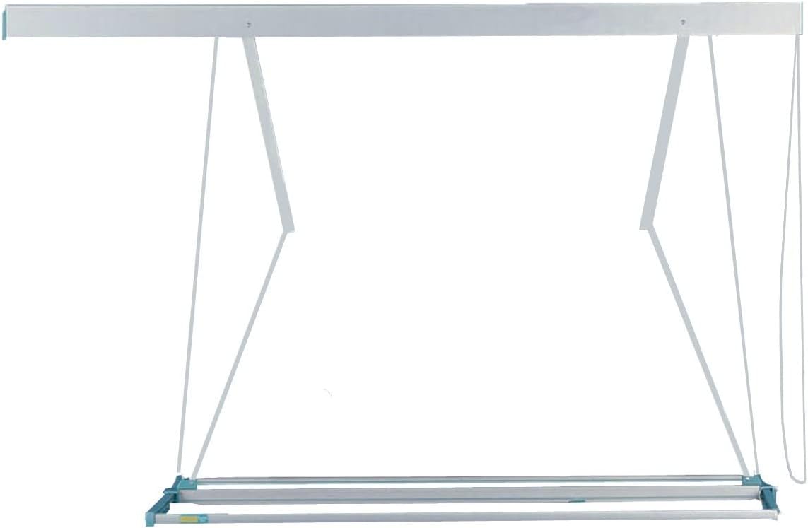 JUWEL Deckentrockner Samba 200 (für bis zu 2 Waschmaschinenladungen, Aufhängelänge 18 m, Wäschetrockner für große Wäscheteile/Bettwäsche, bis 120 cm stufenlos absenkbar) 30040