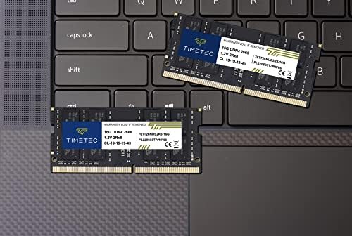 Timetec 16GB DDR4 2666MHz PC4-21300 Non-ECC Unbuffered 1.2V CL19 2Rx8 Dual Rank 260 Pin SODIMM Laptop Notebook PC Computer Speicher RAM Modul Upgrade (16GB)