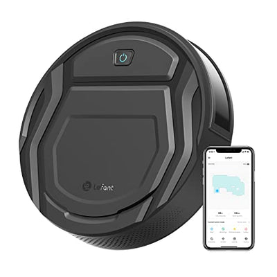 LEFANT Saugroboter, Superschlank WLAN Roboterstaubsauger, Kompatibel mit Alexa Sprachsteuerung, Staubsauger Roboter Selbstaufladung Leise für Haushaltsreinigung/Tierhaare/Haare/Staub/Teppich M210P