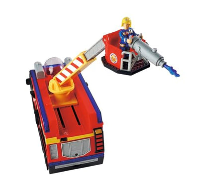 Simba Feuerwehrmann Sam Feuerwehrauto Jupiter mit Leuchteffekten – Robustes Spielzeugfahrzeug für Kinder ab 3 Jahren, großes Einsatzfahrzeug mit Sound und Licht, Feuerwehrfans