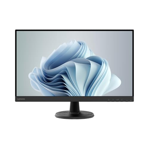 Lenovo D27-45 Monitor | 27" Full HD Monitor | 1920x1080 | 75Hz | 250 nits | 4ms Reaktionszeit | VA-Panel | HDMI | VGA | AMD Radeon FreeSync | entspiegelt | 4,6kg | schwarz