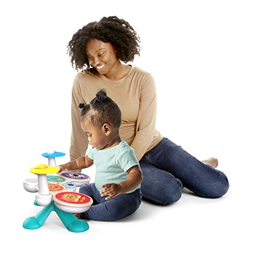 Baby Einstein, Together in Tune, Connected Magic Touch, Holz Schlagzeug, Musikinstrumente, 4 Spielmodi und 10 Melodien, Lautstärkeregler, Holzspielzeug für Kinder, ab 12 monat