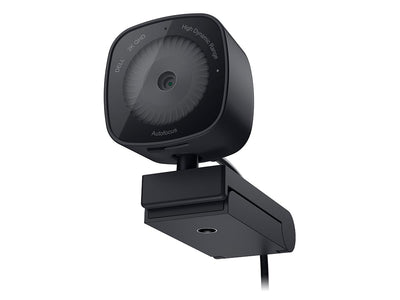 Dell Webcam WB3023-2K QHD/FHD/HD Auflösung, Sony Sensor, f2.0 Blende, Gesichtserkennung, Mikrofon mit Rauschunterdrückung, 2X HD Zoom, USB-A, Microsoft Teams/Zoom Zertifiziert - Schwarz