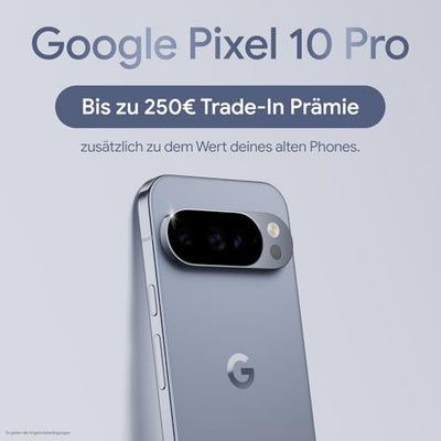 Google Pixel 10 Pro – Android-Smartphone ohne SIM-Lock, mit Gemini, Dreifach-Rückkamerasystem, mehr als 24 Stunden Akkulaufzeit und 6,3 Zoll großem Super Actua-Display – Obsidian, 1TB
