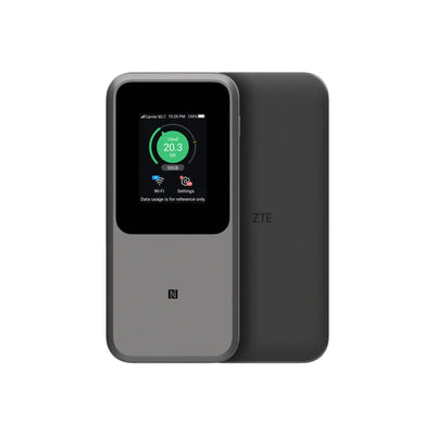 ZTE MU5120 – der leistungsstärkste tragbare 5G-WLAN-Hotspot, riesiger 10000-mAh-Akku, 18 W Reverse Charge, NFC, 2,4-Zoll-Touchscreen, verbindet 64 Geräte – SIM-Slot entsperrt