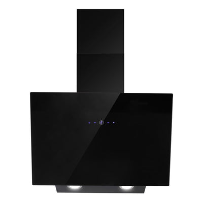 SNDOAS Dunstabzugshaube 60cm, Kopffreie Wandhaube mit 550 m³/h Starker Saugleistung, inkl. Aktivkohlefilter, LED-Anzeige Touchscreen, Verzögerungs-Ausschaltfunktion, Abluft/Umluft, Schwarz