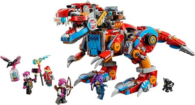 LEGO DREAMZzz 2-in-1 Coopers Dino-Mech C-Rex, Spielzeug-Pterodaktylus, T.Rex-Actionfigur für Jungen und Mädchen, kreatives Spielzeug, Abenteuer-Set, Geschenk für Kinder ab 9 Jahren 71484