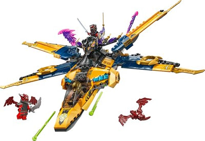 LEGO NINJAGO Ras und Arins Super-Sturmflieger - Spielzeug mit Drohne, Shootern, Klingen und Triebwerken - Inkl. 3 Minifiguren für Ninja Rollenspiele - Bauset für Jungen und Mädchen ab 8 Jahren 71833