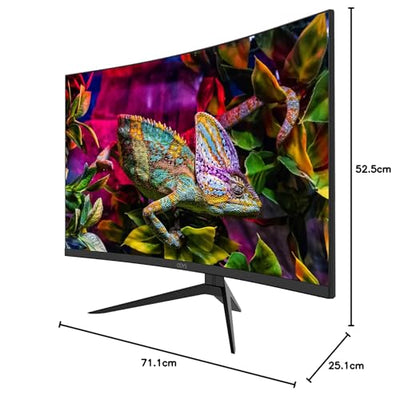 ODYS XP32 PRO 80cm (32") WQHD Curved Gaming Monitor (2.560 x 1.440 Pixel, 400 cd/m², 165 Hz, 1ms Reaktionszeit, AMD Free Sync, NVIDIA G-Sync kompatibel, HDMI, Display Port, 3,5mm Audio)