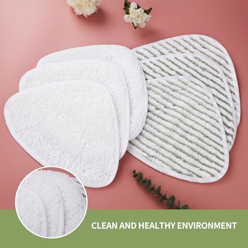10 Pack für Vileda Steam Plus Dampfreiniger Steam Ersatzbezüge Mikrofasern Set,für vileda Dampfreiniger ersatzbezüge,für vileda bodenwischer ersatzbezug,Langlebig und Perfekte Passform