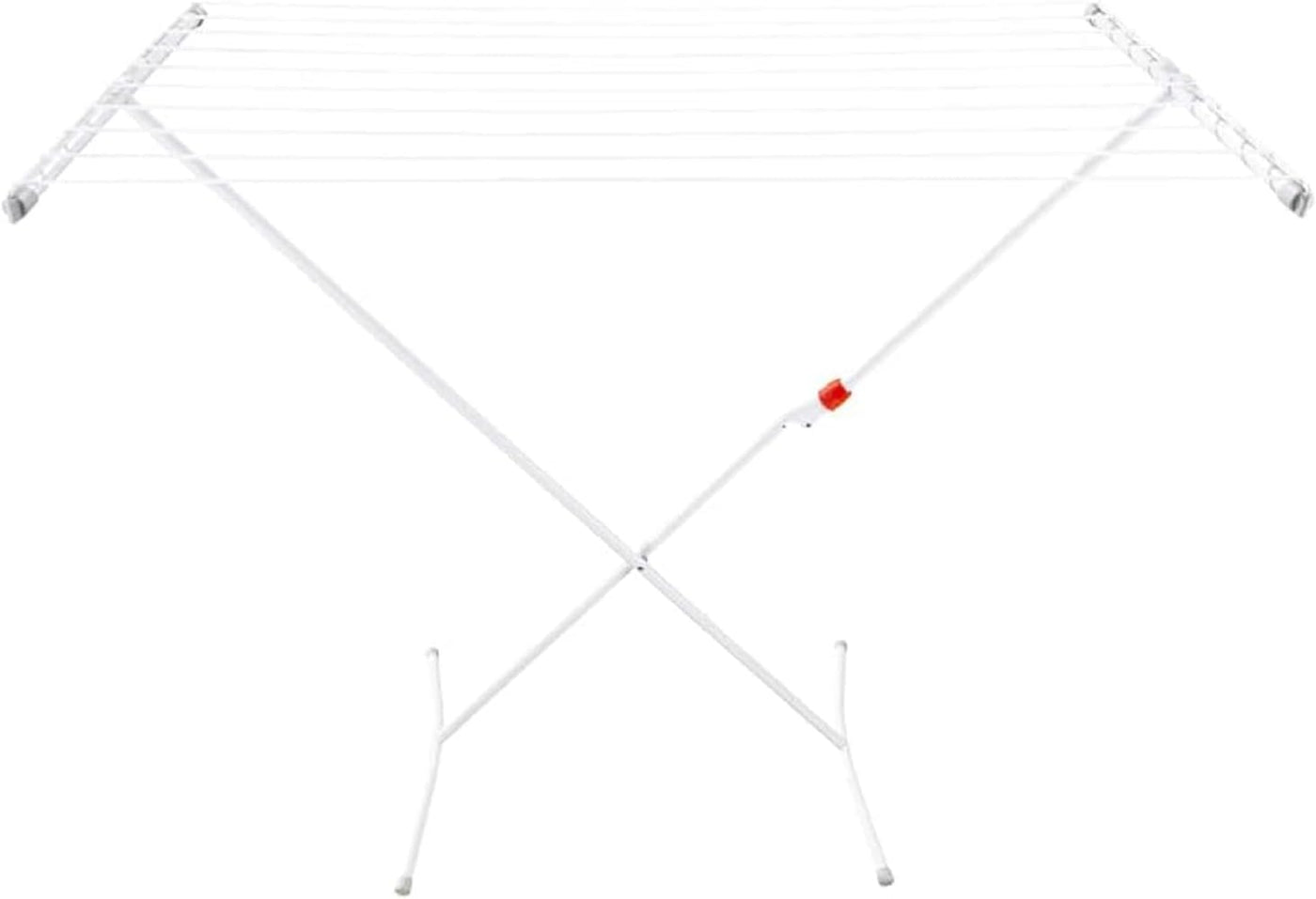 Leifheit Standtrockner Classic 100 Easy, schmaler Wäscheständer mit 10 m Trockenlänge für 1 Waschmaschineneladung, standfester Trockenständer mit Kindersicherung und Fußkappen, Wäscheständer