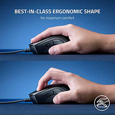 Razer DeathAdder V2 - Kabelgebundene USB-Gaming-Maus mit Optischen Mausschaltern (Focus+ 20K optischer Sensor, 8 Programmierbare Tasten, 5 On-Board-Speicherprofile) Schwarz