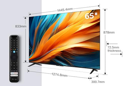 TCL 65PF650 65-Zoll 4K Ultra HD, HDR TV, Smart LED Fire TV (Dolby Vision, Dolby Atmos, DTS, HDR 10, Alexa integriert, Airplay2, Miracast)