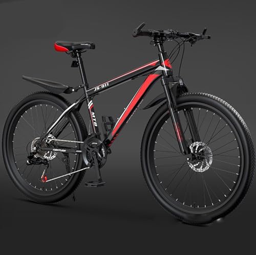 Mountainbike 24/26 Zoll 27 Gang Offroad Scheibenbremse Stoßdämpfung Geeignet für Jugendliche Studenten und Erwachsene E,24 inch - 24 Speed