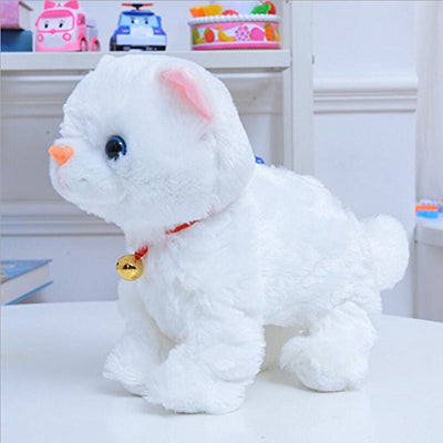 Smalody Interactive Plüschtiere, Neuheit Sound Control Elektronische Katze Elektronische Haustiere Roboter Katze Geschenk für Kinder