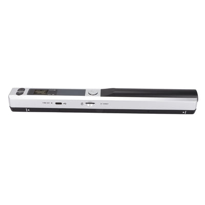 Tragbarer Handscanner 300 600 900DPI Speicherkartenspeicher A4 Handscanner für Dokumente Fotos Zeitschriften Silber Schwarz,Scanner & Zubehör Dokumentenscanner (Silber schwarz)