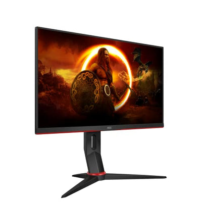 AOC Gaming 24G2SP - 24 Zoll FHD Monitor, 165 Hz, 1 ms, FreeSync Premium (1920x1080, VGA, HDMI, DisplayPort) schwarz/rot