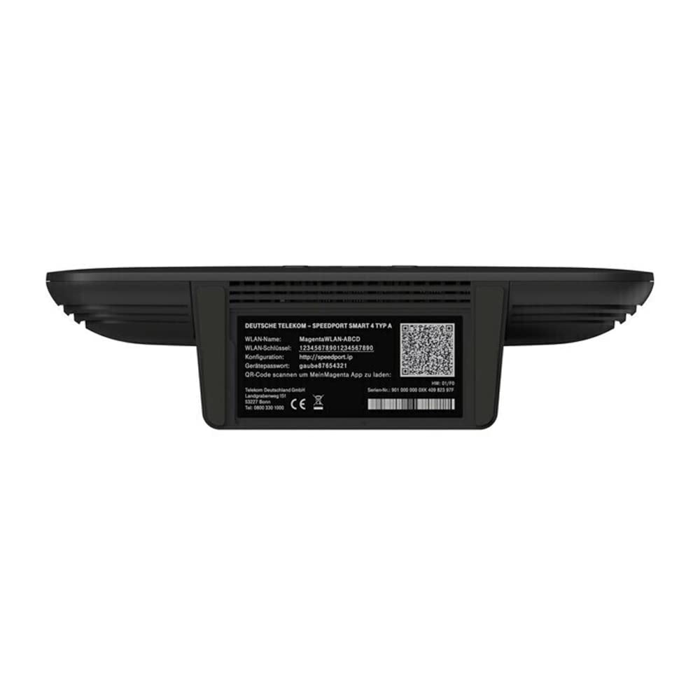 Telekom Speedport Smart 4 Schwarz Gigabit WLAN Router bis zu 6.000 MBit/s