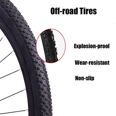 Wmmner Hardtail Mountain Trail Bike 24 Zoll für Erwachsene Damen, Mädchen Mountainbike mit Vorderradaufhängung und Scheibenbremsen, Rahmen aus Stahl mit hohem Kohlenstoffgehalt und verstellbarem Sitz