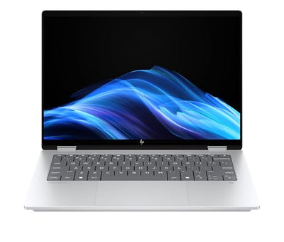 HP OmniBook X Flip 2in1 Next Gen AI Laptop | Intel Core Ultra 7 256V | dedizierte NPU für KI | 47 NPU Tops | Copilot+ PC | 14" 3K 2880x1800 OLED Touchscreen | 16GB | 1TB SSD | Win11 | QWERTZ | Silber