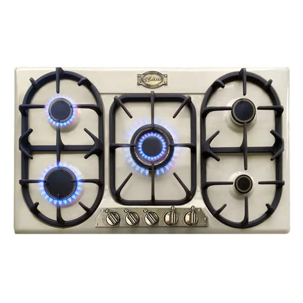 Kaiser KG 9325 ElfEm Retro Gaskochfeld 90cm +Kaiser Retro Designer Dunstabzugshaube A 9315 ElfEm 90cm/Wandhaube EMPIRE/ 910m³