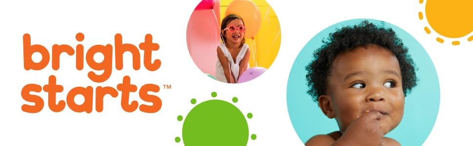 Bright Starts, Oball Classic, flexibler und leicht zu handhabender Ball, sensorisches Aktivitätsspielzeug für Kinder aller Altersstufen, mehrfarbig
