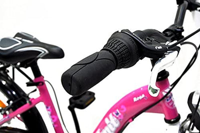 20 Zoll Kinderfahrrad 6-Gang Shimano und Alufelgen Rosa-Weiss TMU