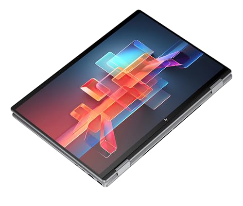 HP Envy x360 2-in1 Convertible Laptop PC | AMD Ryzen 5 8640HS | KI optimiert | 16” WUXGA Touchscreen | 16GB RAM | 512GB SSD | AMD Radeon-Grafikeinheit | Windows 11 Home | QWERTZ Copilot Key | Silber